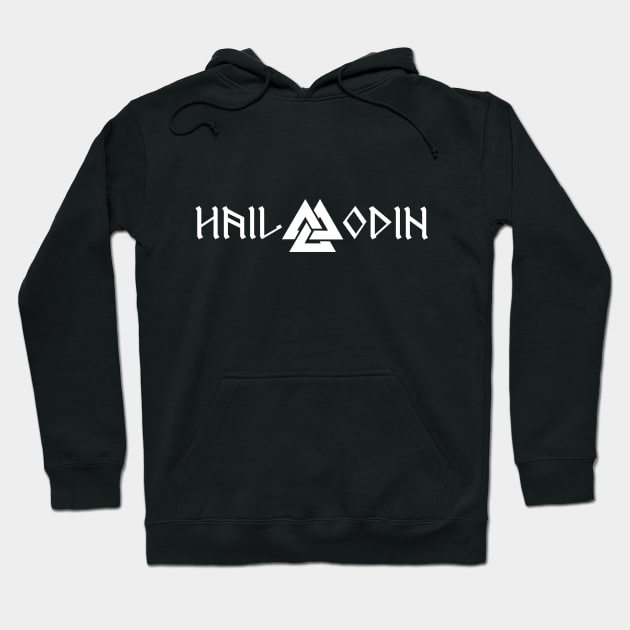 Hail Odin - Valknut Hoodie by BlackRavenOath